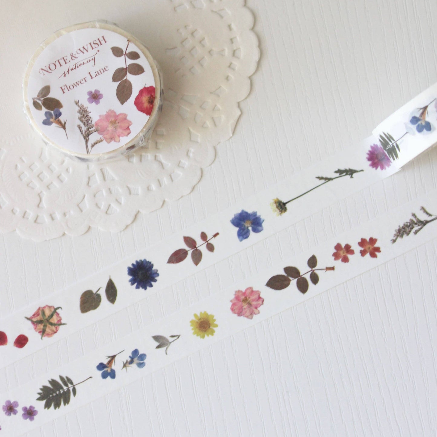 Masking Tape Fleurs pressées Note & Wish