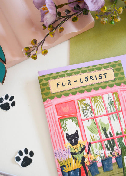 Carte Chat Fleuriste Niaski