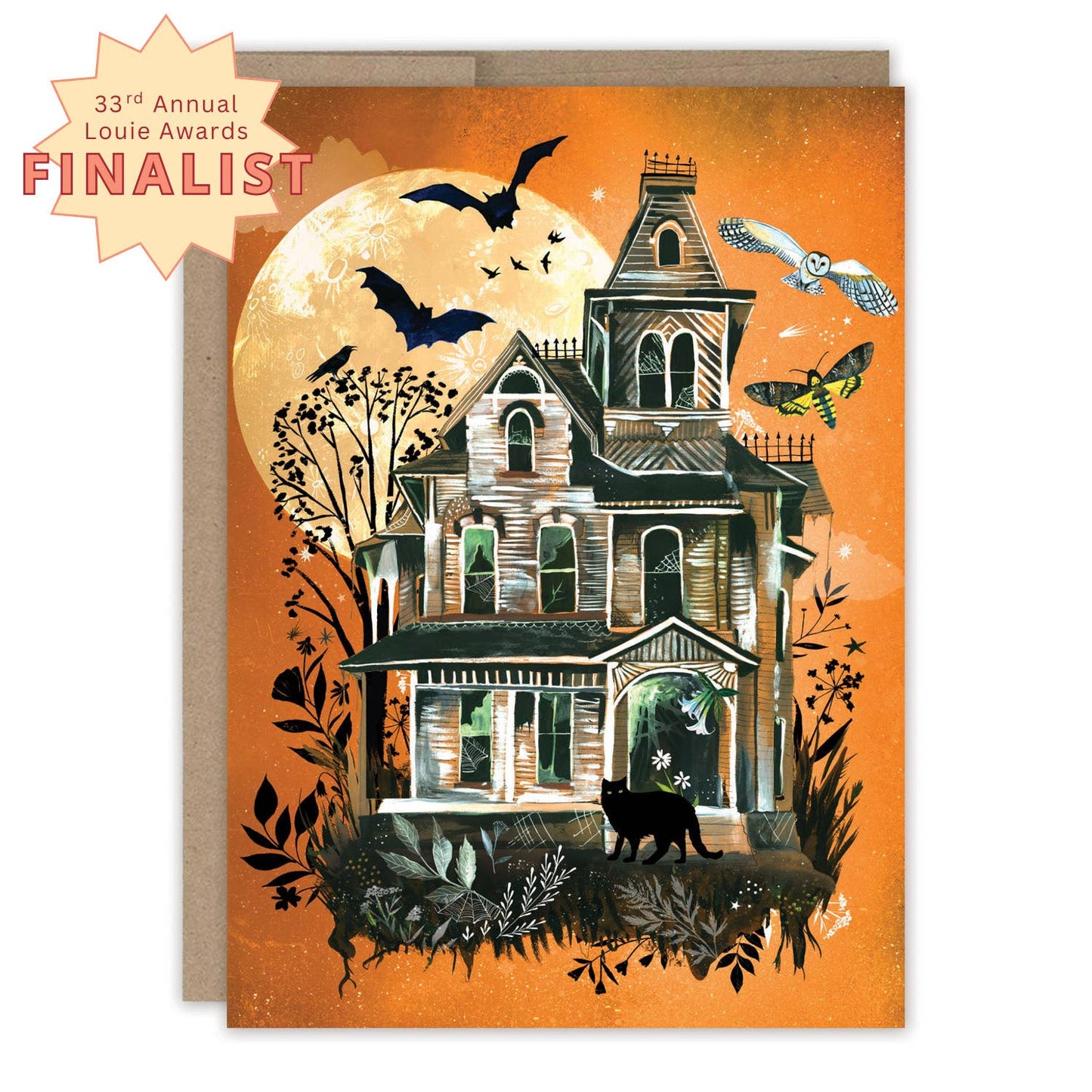 Carte Maison Hantée Joyeux Halloween - Katie Daisy