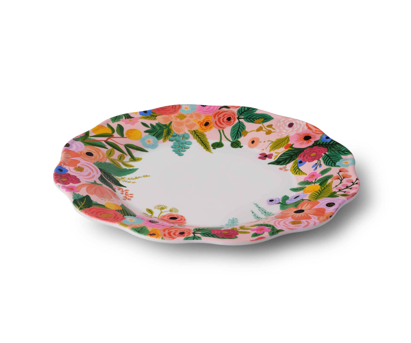 4 Grandes Assiettes en mélamine Jardin fleuri Rifle Paper Co