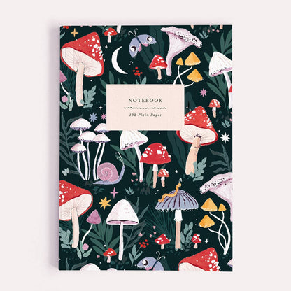 Cahier A5 à pages blanches Champignons Sister Paper Co.