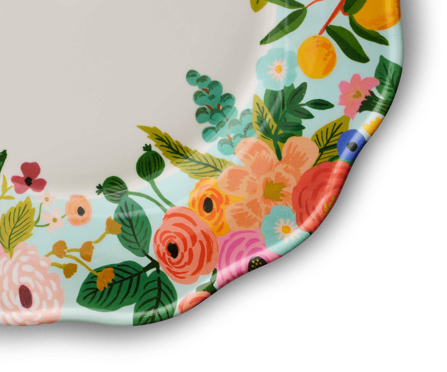 4 Grandes Assiettes en mélamine Jardin fleuri Rifle Paper Co
