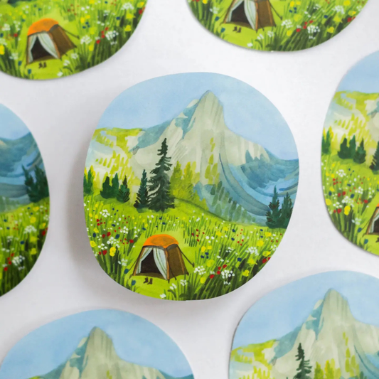 Autocollant Vinyle Camping Wild Pencil