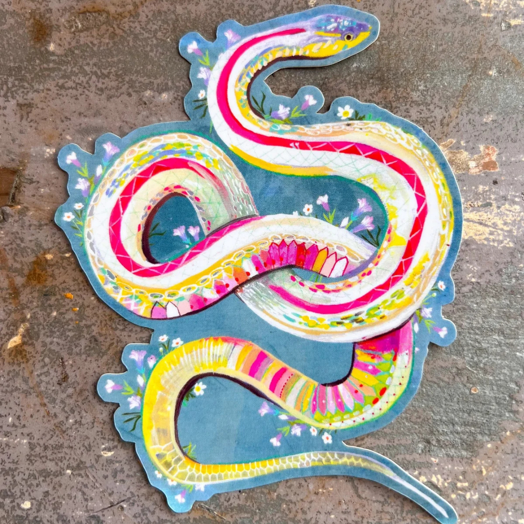 Autocollant Serpent avec accents holographiques Katie Daisy