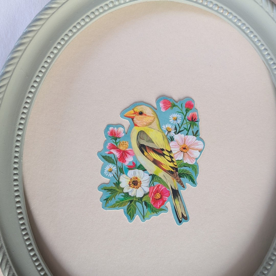 Autocollant Mat Oiseau des Prairies Katie Daisy
