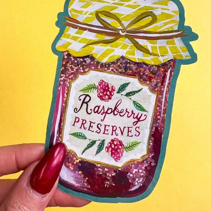 Sticker Vinyle Confiture de Framboise Katie Daisy