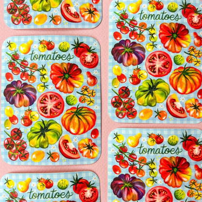 Sticker Katie Daisy tomates rouges