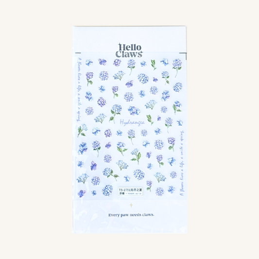 Stickers en Relief Hortensia