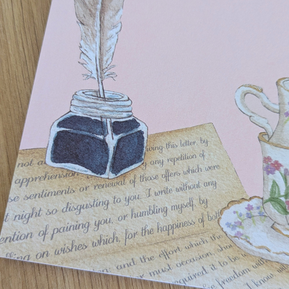 Bloc-notes A5 Mésange et Tasses de Thé Miss Fauvine