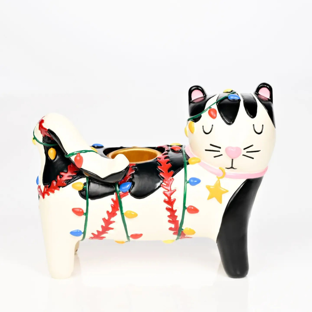 Bougeoir de Noël Chat - Raspberry Blossom