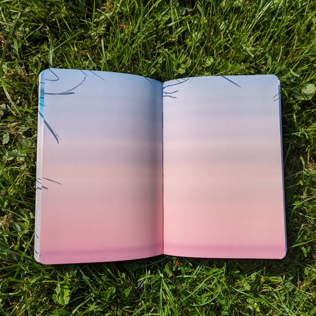 Les pages blanches d’un cahier, parfois intimidantes, ont été transformées en paysages colorés.