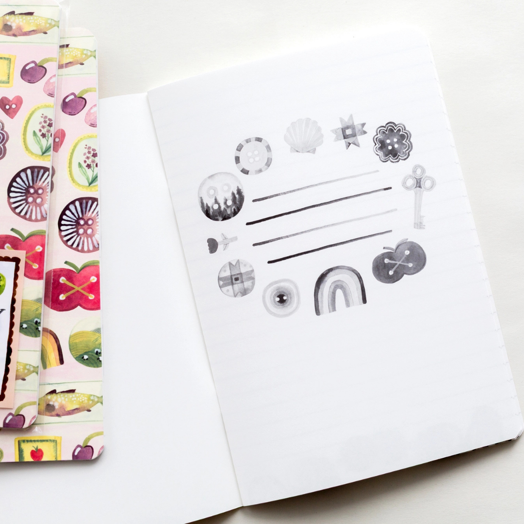Carnet A5 Babioles Wild Pencil Studio