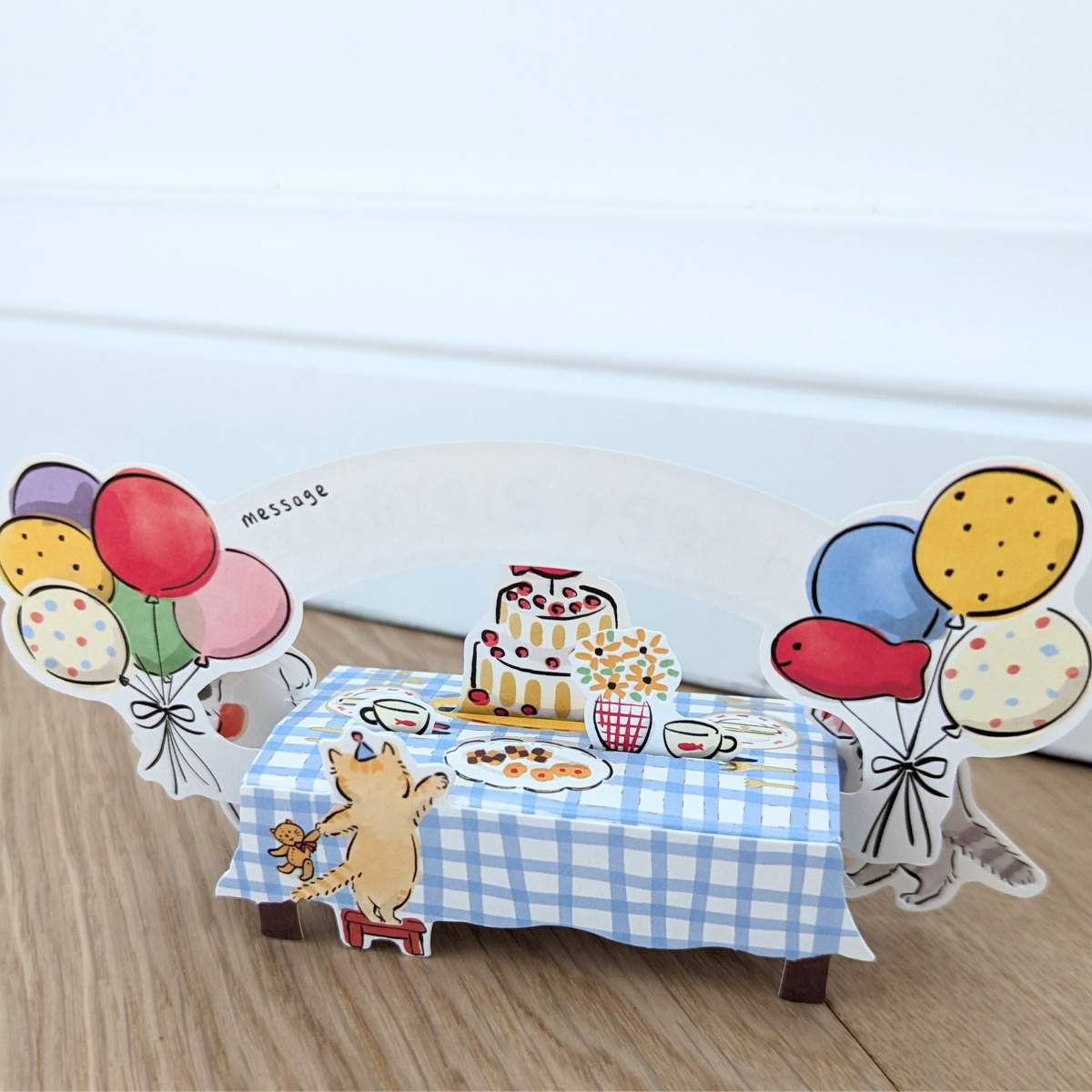 Carte Happy Birthday Chats Pop-Up