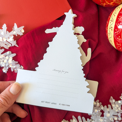 Carte Dépliante Chats dans le Sapin