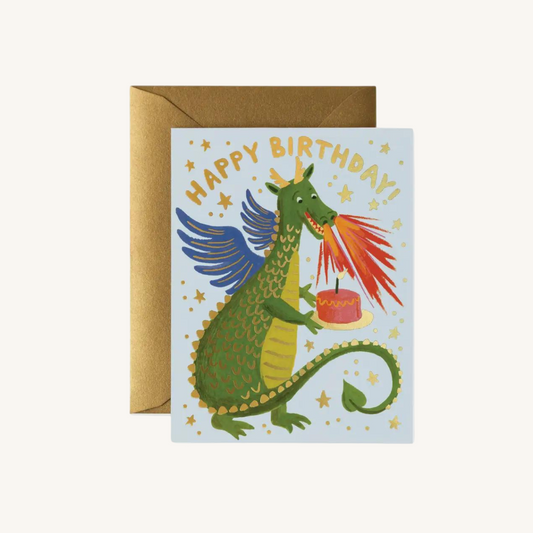 Carte Happy Birthday Dragon