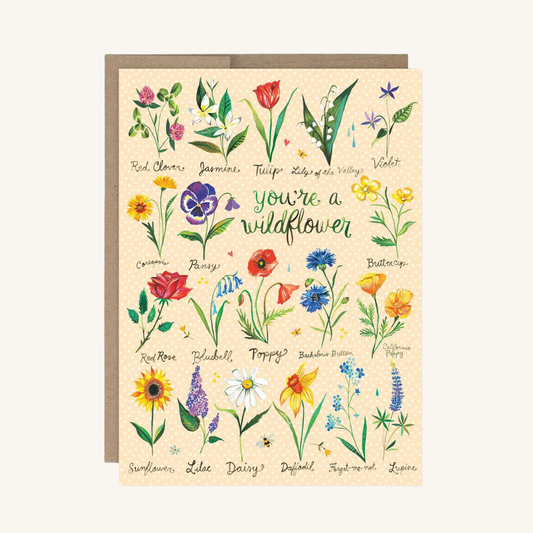 Carte Fleurs Sauvages de Katie Daisy