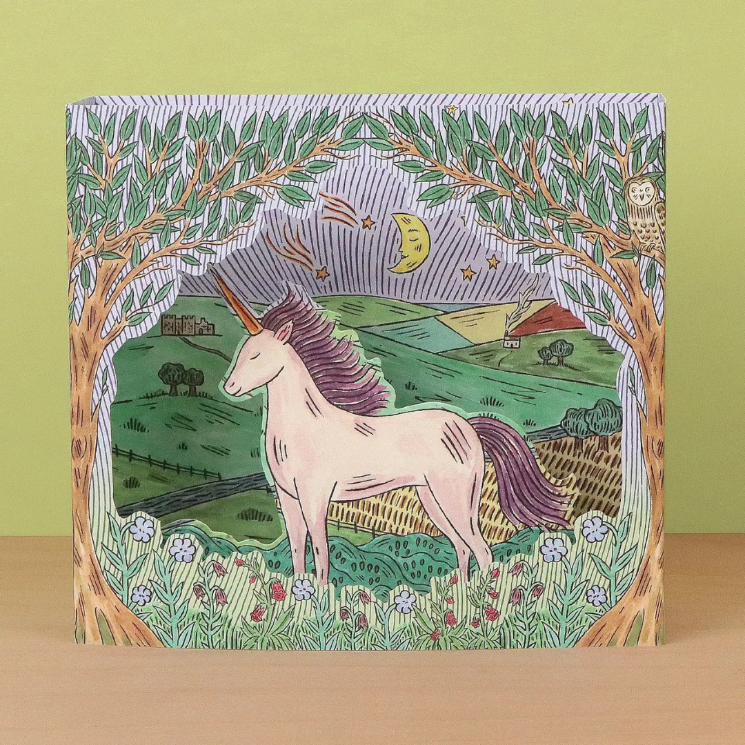Carte 3D Licorne