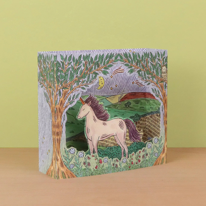 Carte 3D Licorne