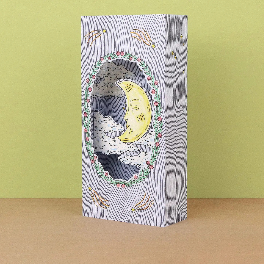 Carte 3D Lune Souriante