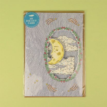 Carte 3D Lune Souriante