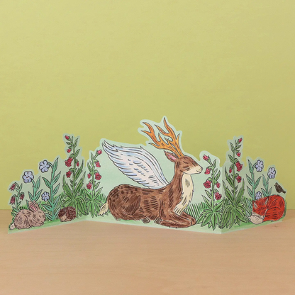 Carte Dépliante Forêt Enchantée
