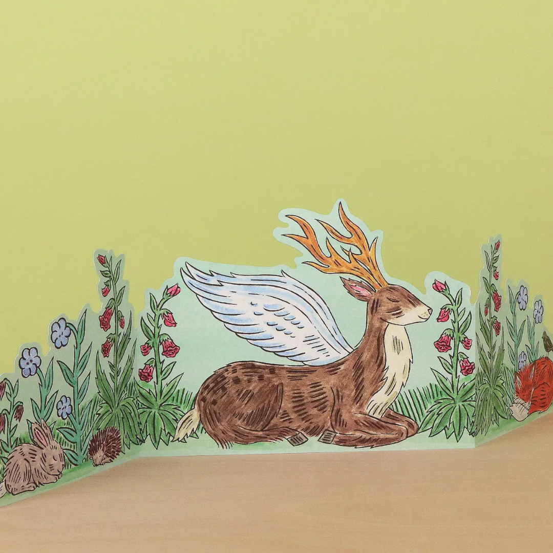 Carte Dépliante Forêt Enchantée