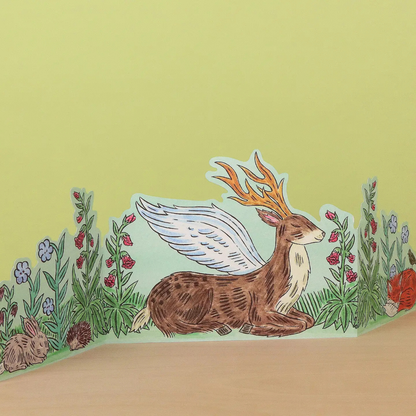 Carte Dépliante Forêt Enchantée