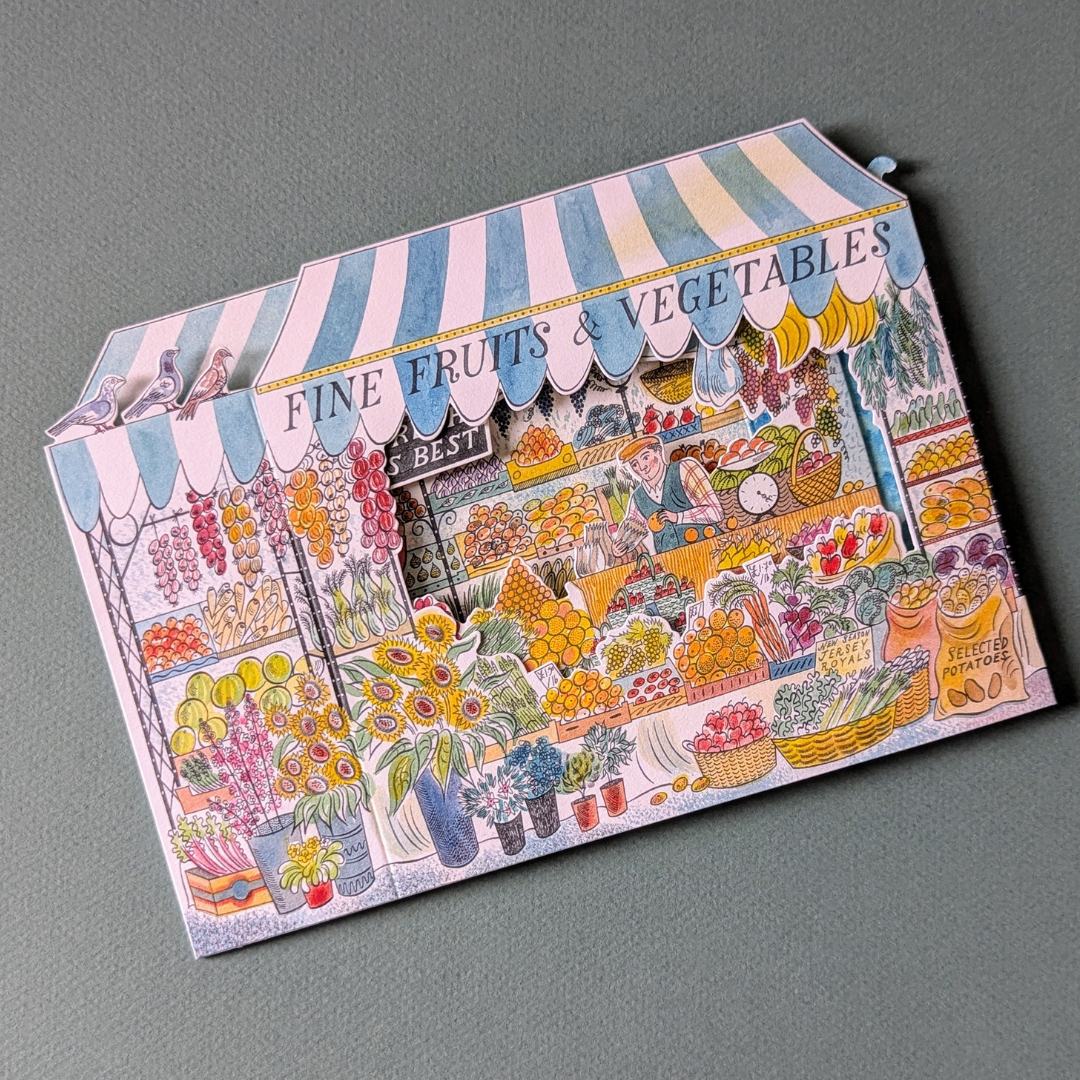 Carte 3D Jour de Marché - Emily Sutton