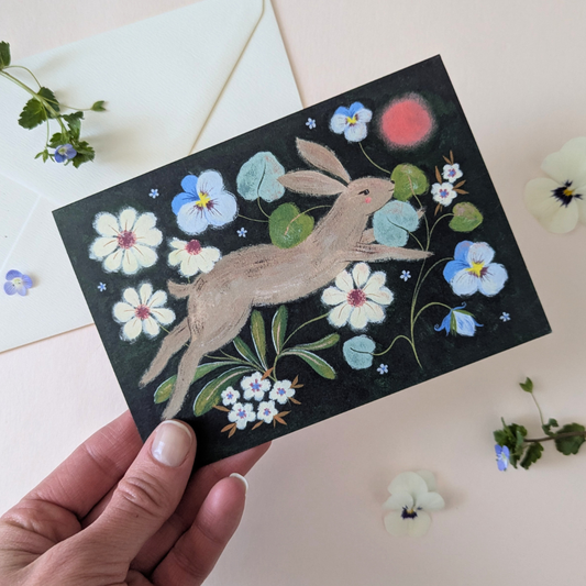 Carte Lapin Flora Waycott