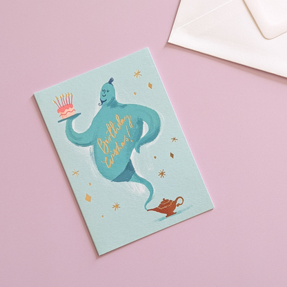 Carte Le Génie Des Vœux D’Anniversaire