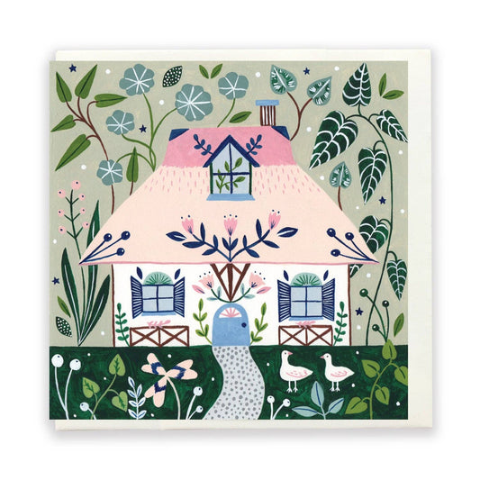 Carte Pink Cottage Flora Waycott