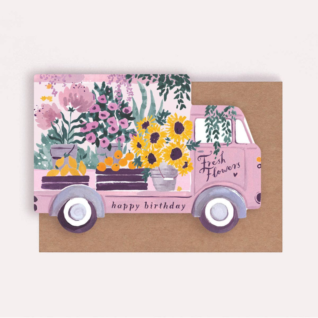 Carte d'anniversaire Camion de Fleurs Sister Paper Co