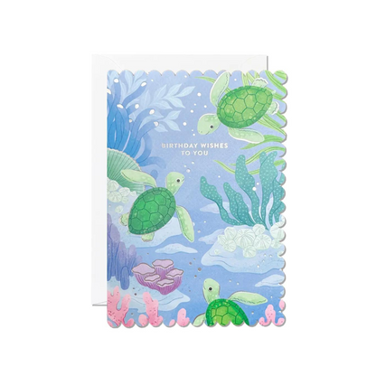 Carte Happy Birthday Tortues de Mer