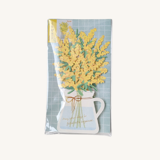 Carte Bouquet de Mimosa Pop-Up