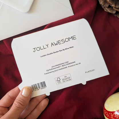 Carte Bus de Noël - Jolly Awesome