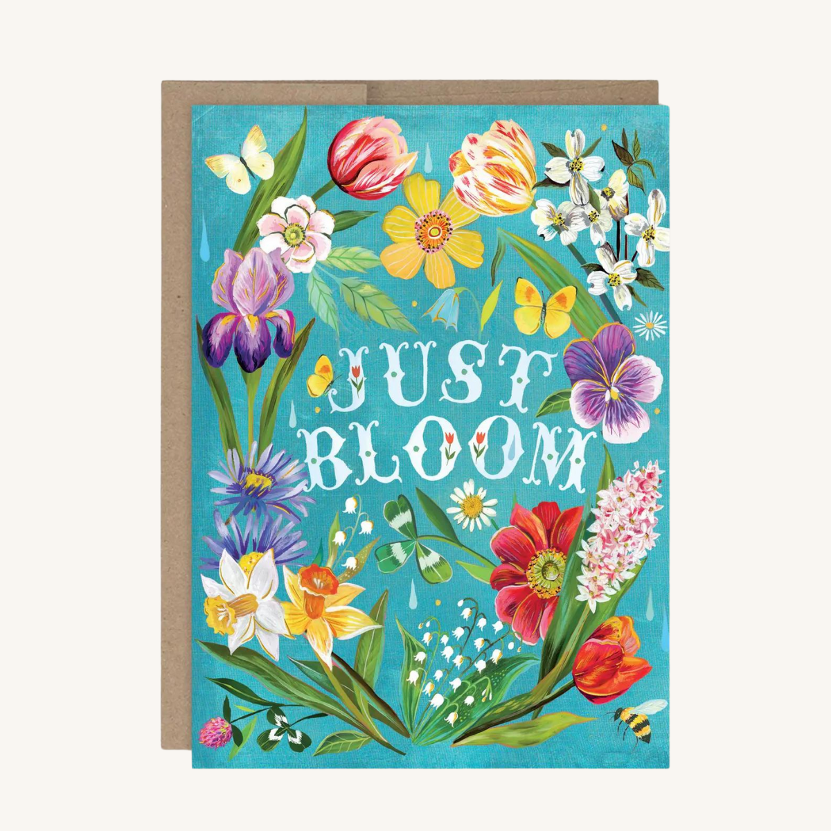 Carte d'Anniversaire Just Bloom de Katie Daisy