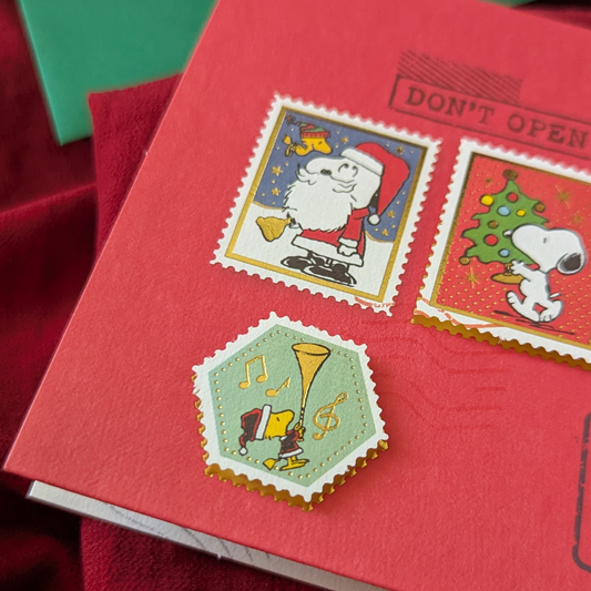 Carte de Noël Snoopy