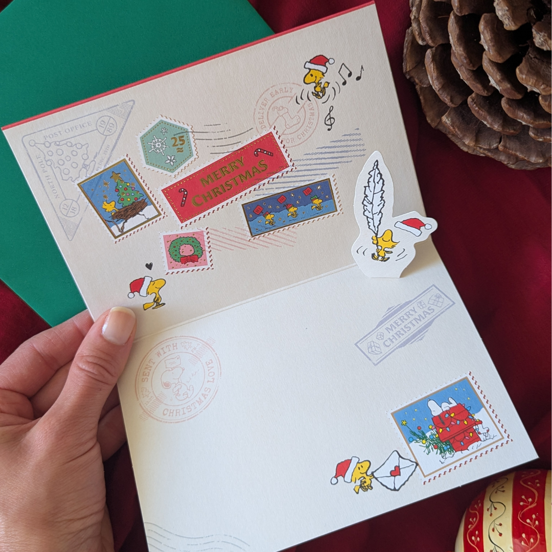 Carte de Noël Snoopy