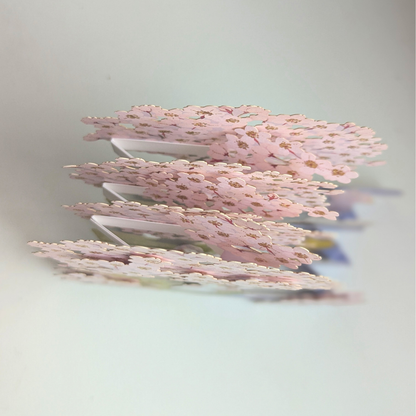 Carte Pop-Up Cerisier en Fleurs