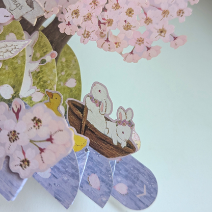 Carte Pop-Up Cerisier en Fleurs