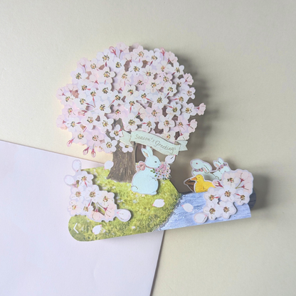 Carte Pop-Up Cerisier en Fleurs