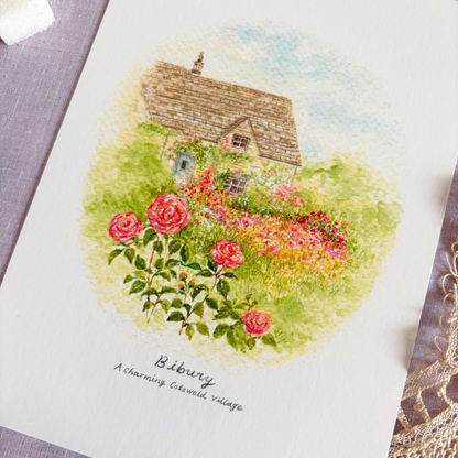 Carte Cottage Vintage Girl
