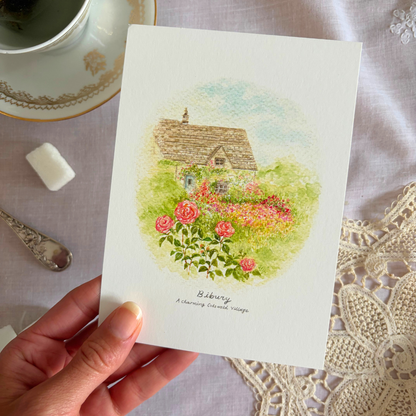 Carte Cottage Vintage Girl