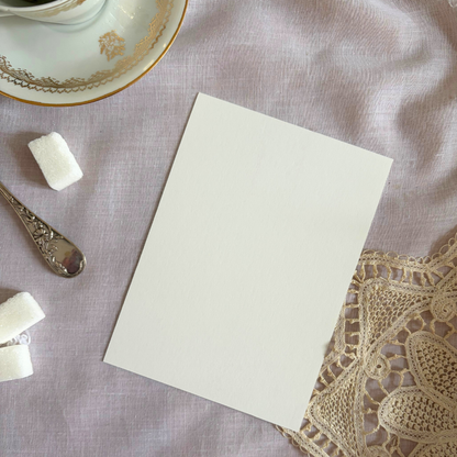 Carte Service en Porcelaine Vintage Girl