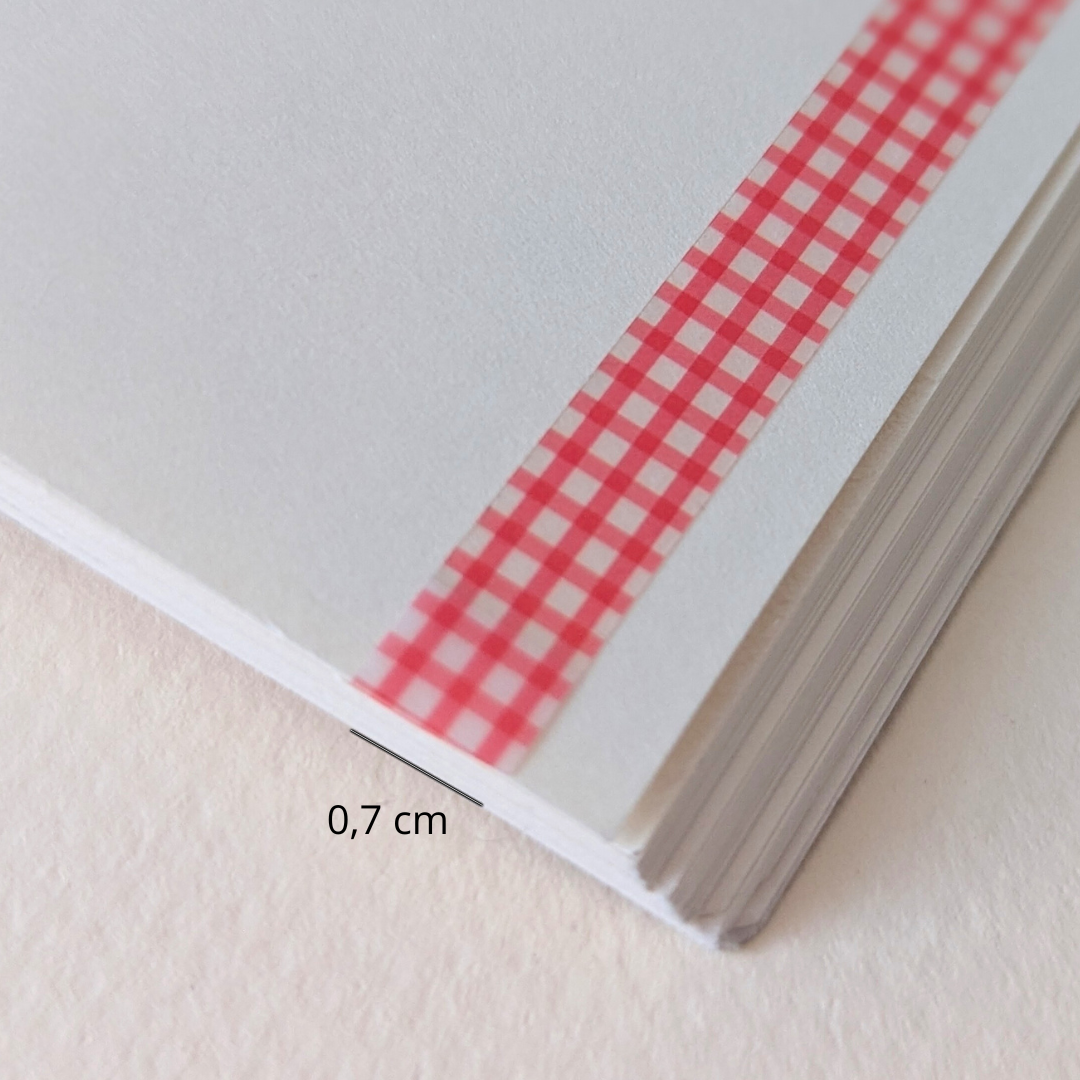 Clear Tape Motif Vichy Rouge Mind Wave