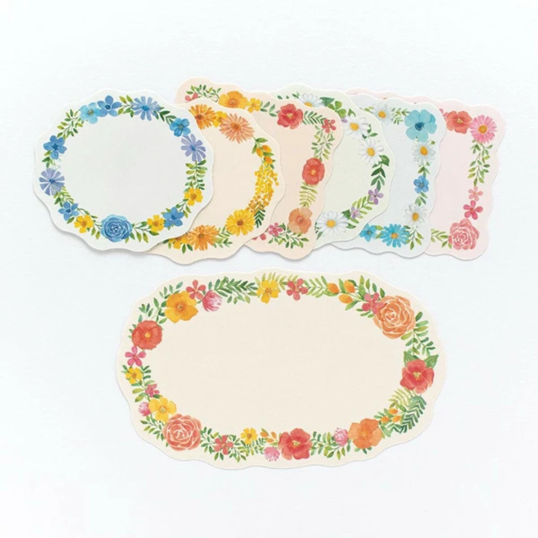 Étiquettes autocollantes Fleurs NB Co.