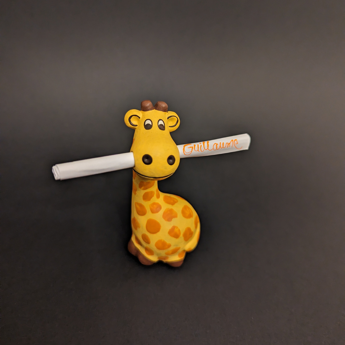 Figurine en Terre Cuite Girafe