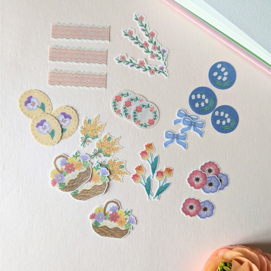 Stickers Flocons Fleurs