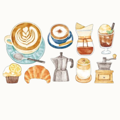 Pochette Grands Stickers Café Mind Wave