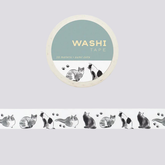 Masking Tape Sumi Cats